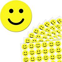 2-5cm Pegatinas Gomets Caras Sonrientes Recompensa Smile - Amarillo- Pack de 600